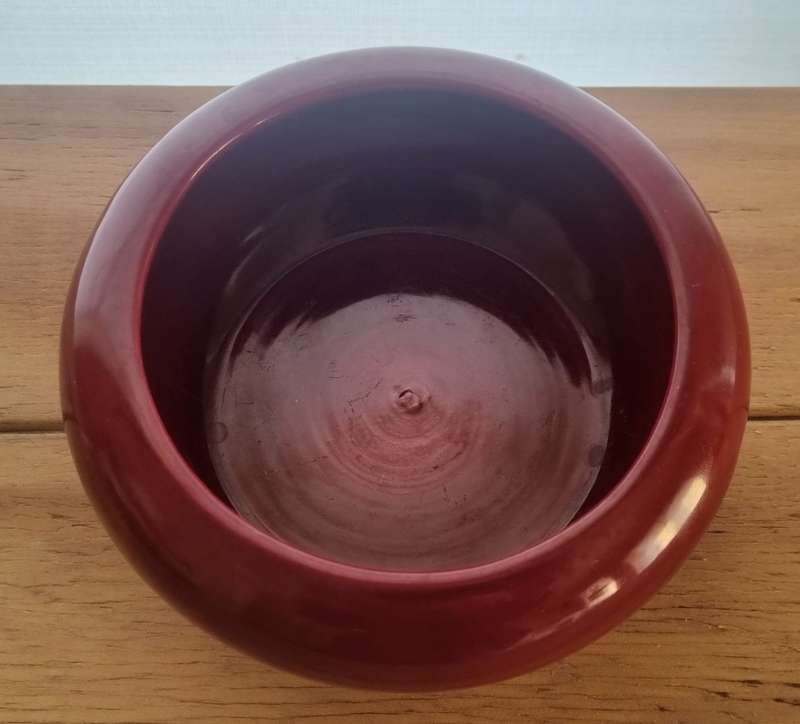 Zaalberg Parow Dark Red Mahogany Pottery Bowl