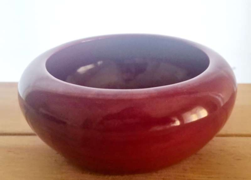 Zaalberg Parow Dark Red Mahogany Pottery Bowl