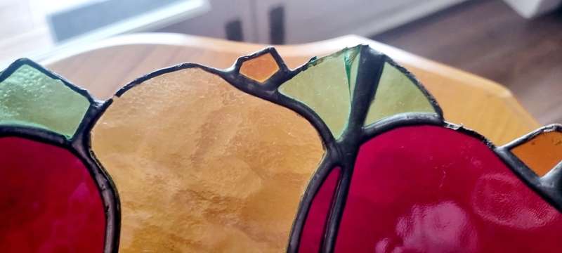 Large Stained Plexi / Arcylic Glass bowl