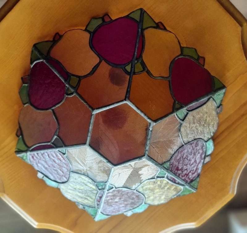 Large Stained Plexi / Arcylic Glass bowl