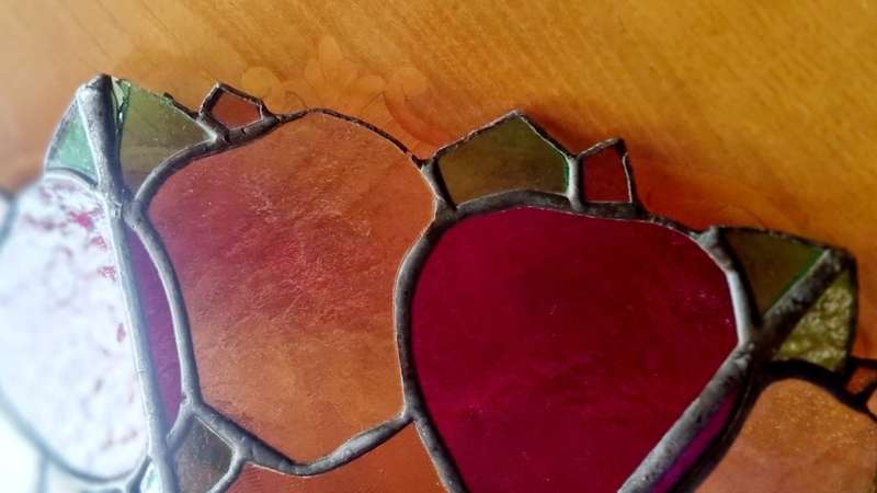 Large Stained Plexi / Arcylic Glass bowl
