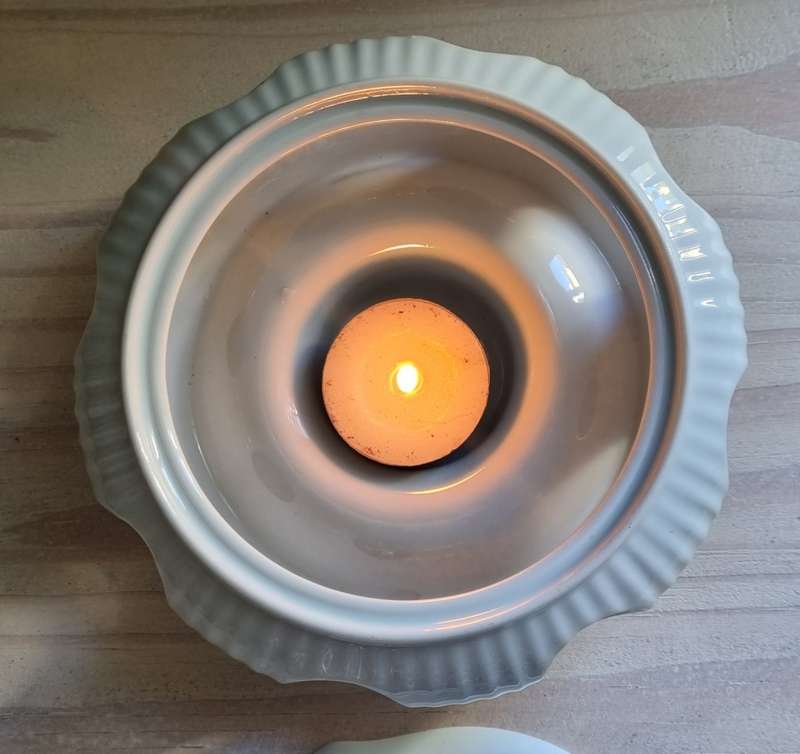 Vintage KPM Royal Porzellan Candle Warmer, Teapot or Food Warmer in White Made in Germany