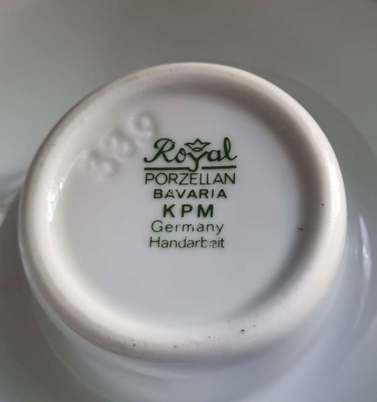 Vintage KPM Royal Porzellan Candle Warmer, Teapot or Food Warmer in White Made in Germany