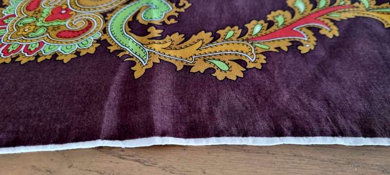 Pure Silk Made in Italy Vintage Botanical Scarf