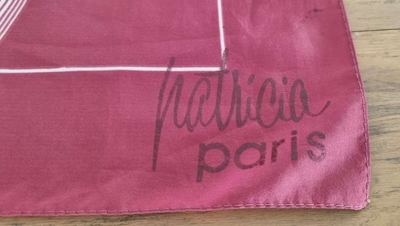 Patricia Paris Silk vintage Scarf