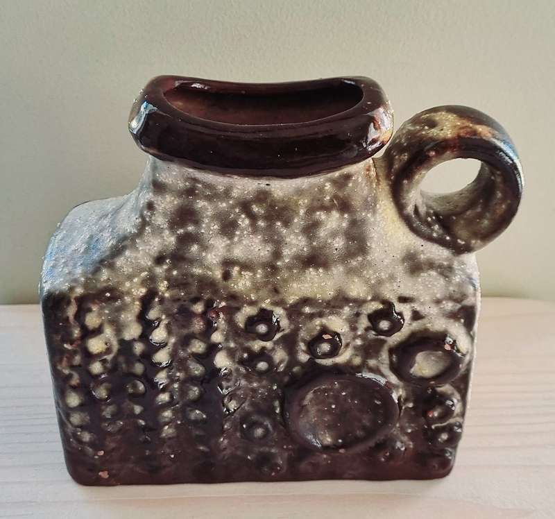 Carstens Tonnieshof West Germany Moon Crater Pitcher,Vase