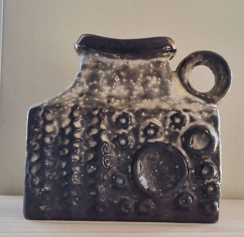Carstens Tonnieshof West Germany Moon Crater Pitcher,Vase