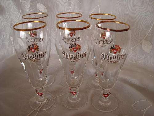 DREHER PREMIUM LAGER BEER GLASSES