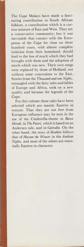 TALES FROM THE MALAY QUARTER I. D. du Plessis