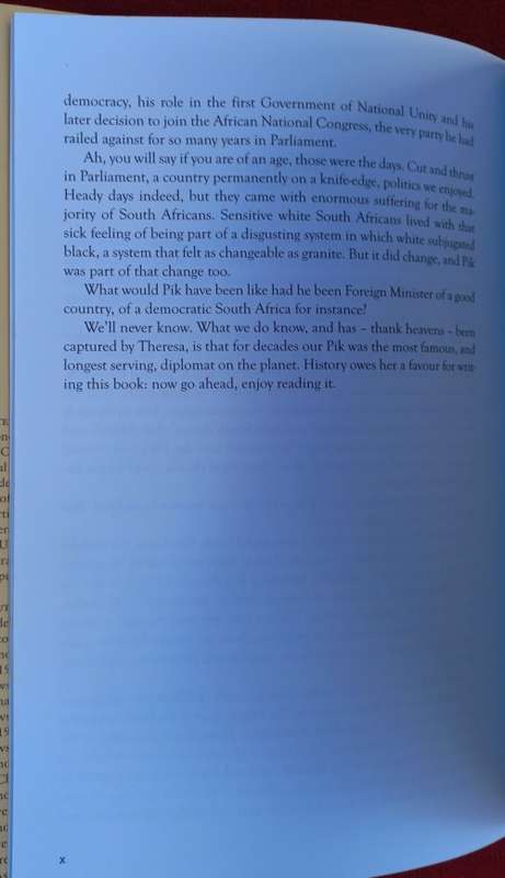 PIK BOTHA AND HIS TIMES Theresa Papenfus