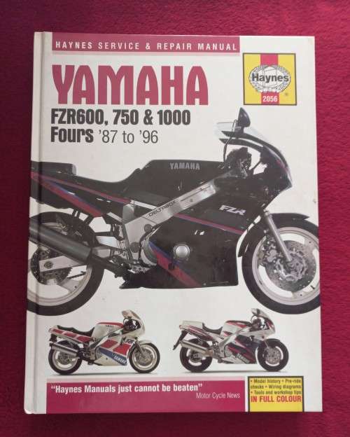 HAYNES SERVICE & REPAIR MANUAL YAMAHA FRZ600,750 & 1000 FOURS '87 TO '96