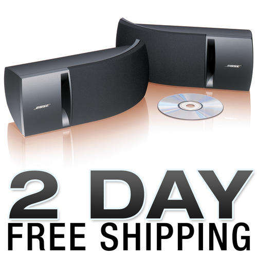 NEW BOSE 161 STEREO SURROUND SPEAKER SYSTEM PAIR BLACK