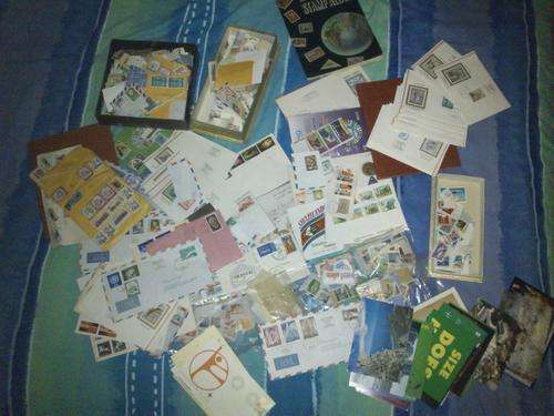 1000'S OF STAMPS, FIRST DAY ENVELOPES AND POSTCARDS