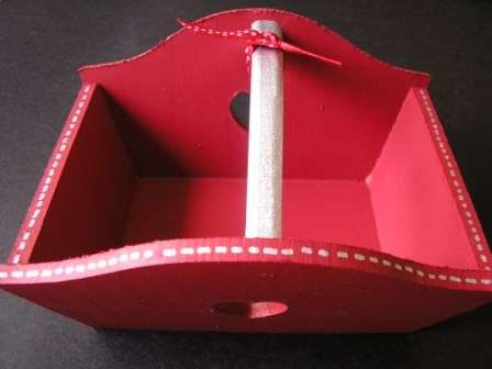 Wooden heart basket - perfect for chocolates or gifts