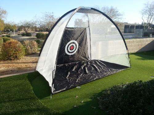Golf practice net training aid