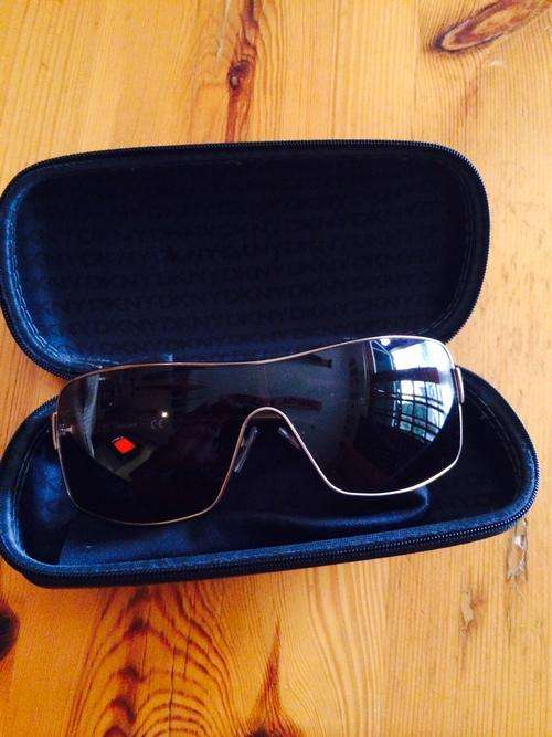 DKNY  Brown Gold Rim Sunglasses