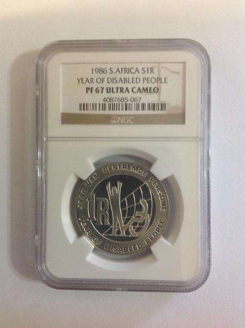 1986 S.Africa S1R Year of Disabled People PF 67