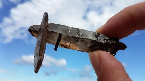 Smoky Quartz Cross Crystal... Double Terminated!
