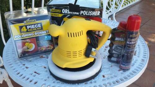 NEW SHIELD 110W ORBITAL CAR POLISHER ++ MANY EXTRAS!!!