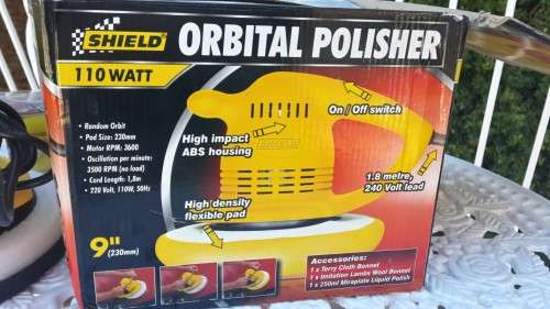 NEW SHIELD 110W ORBITAL CAR POLISHER ++ MANY EXTRAS!!!
