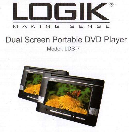 ***LOGIK DUAL SCREEN PORTABLE DVD***