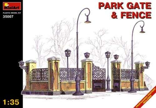 Park Gate And Fence.