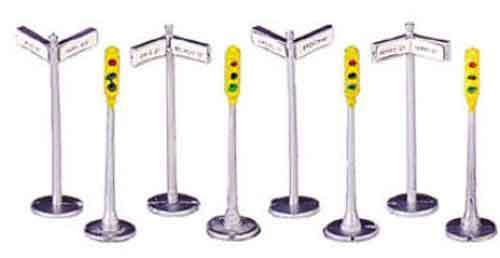 HO - Signs & Traffic Lights (12Pcs)