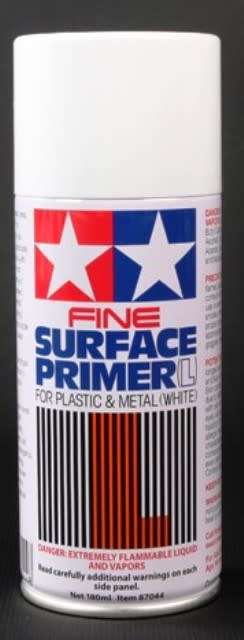 Fine Surface Primer (L) For Plastic & Metal (White)