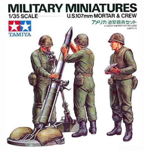 U.S. 107mm Mortar And Crew