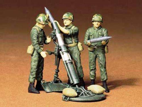 U.S. 107mm Mortar And Crew