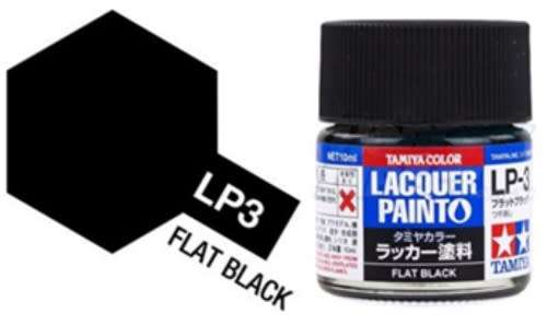 LP-3 Flat Black - Lacquer Paint