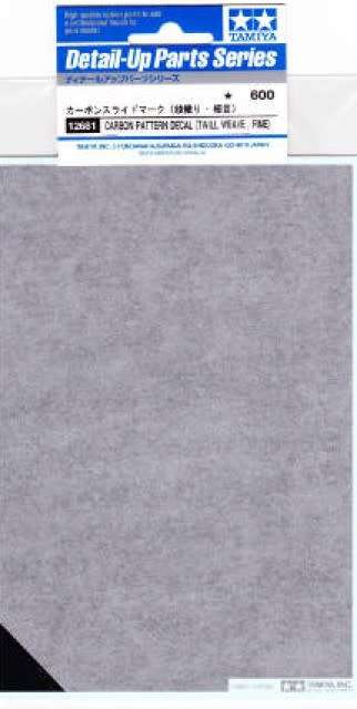Carbon Decal Twill Weave - Fine