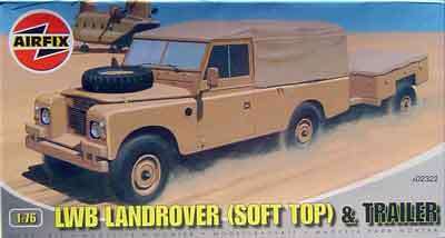 LWB Land Rover (Soft Top) & Trailer.