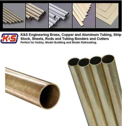 Dia 1.57mm Brass Tube (3 Pieces)