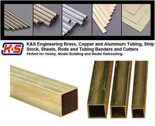3.18mm Square Brass Tube.