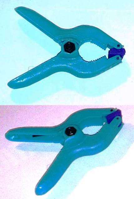 Mini Clamps - Turquois (2 off)