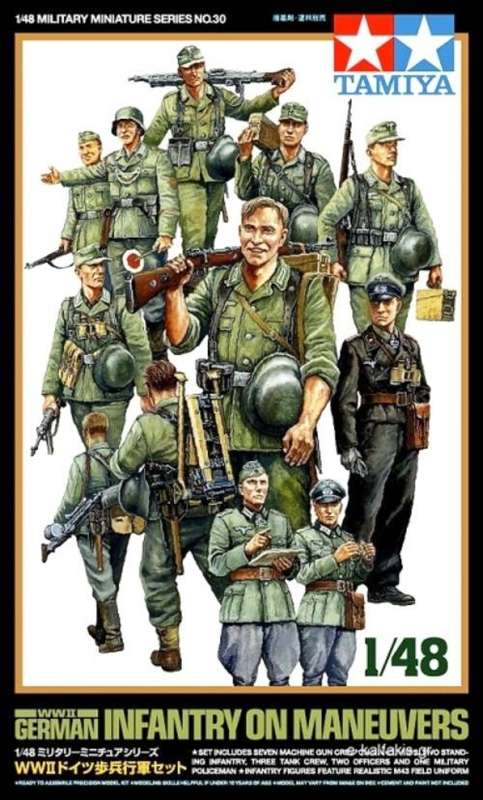 German Infantry On Maneuver