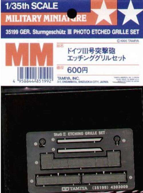 German Sd. Kfz. 142 Stug III Photo-Etched Grille Set