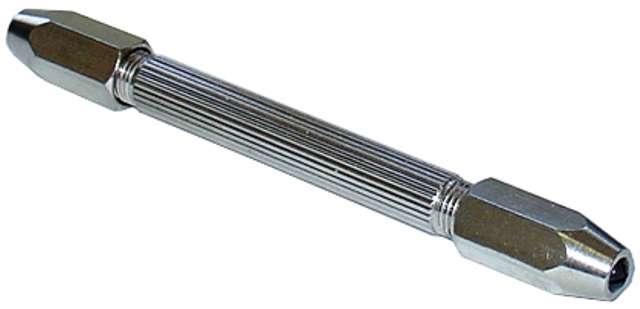 Pin Vice Nickel 10cm - 2 Reversable Collets = 4 Sizes