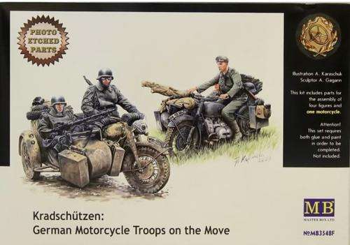 KradschÃ¼tzen: German Motorcycle Troops On The Move - With P/E Parts
