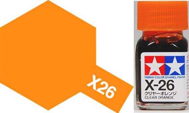 X-26 Clear Orange Gloss Enamel Paint