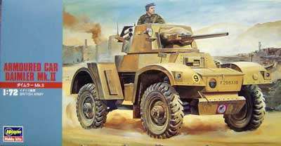 Daimler Armoured Car Mk. II - Scale 1/72 By Hasegawa.