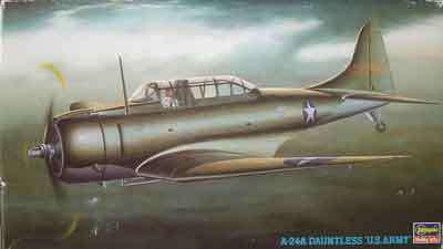 A-24 Dauntless "U.S. Army" - Scale 1/48 By Hasegawa.