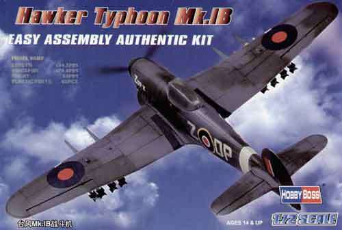 Hawker Typhoon - Scale 1/72 by Hobby Boss Model.
