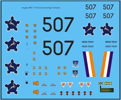 SAAF Impala Mk 1 Stencilling.
