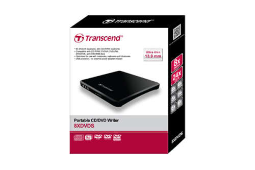 Transcend Extra Slim Portable DVD Writer 8x DVD 24x CD-R