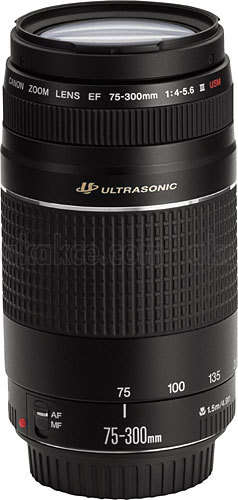 CANON EF 75-300MM USM III TELEPHOTO ZOOM LENS for 350D 400D D1 450D 1000D 550D Canon DSLR Cameras