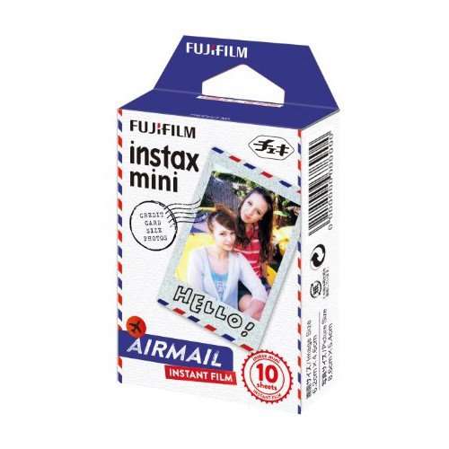 Fujifilm Instax mini Instant Film ( AIRMAIL ) 10 Sheets per Box for Instax Mini 7 & 8