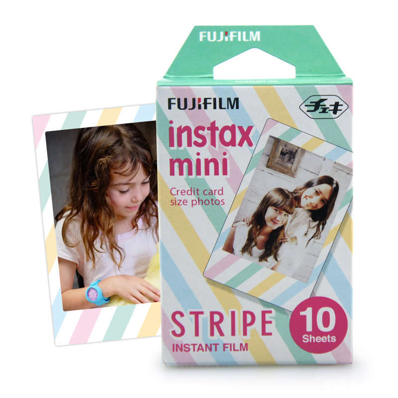 Fujifilm Instax mini Instant Film ( STRIPE ) 10 Sheets per Box for Instax Mini 7 & 8