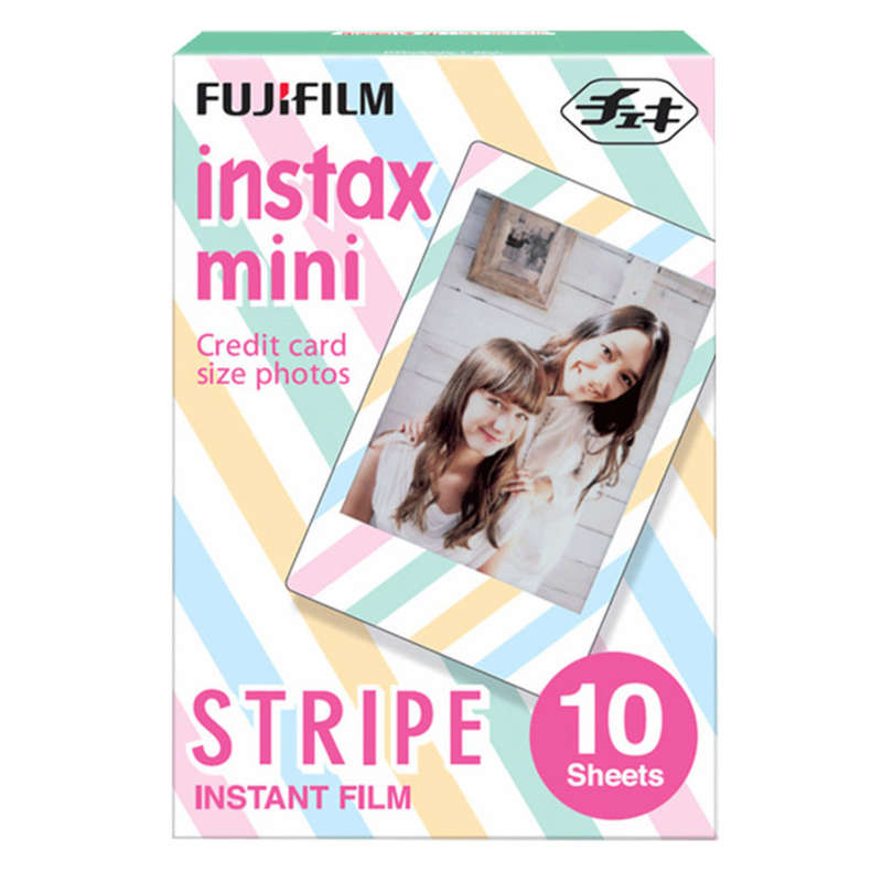 Fujifilm Instax mini Instant Film ( STRIPE ) 10 Sheets per Box for Instax Mini 7 & 8